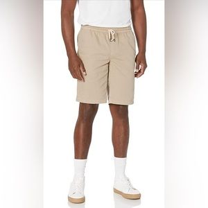 Goodthreads Mens 11” Inseam Pull-On Stretch Canvas Short, Light Khaki Brown NWT